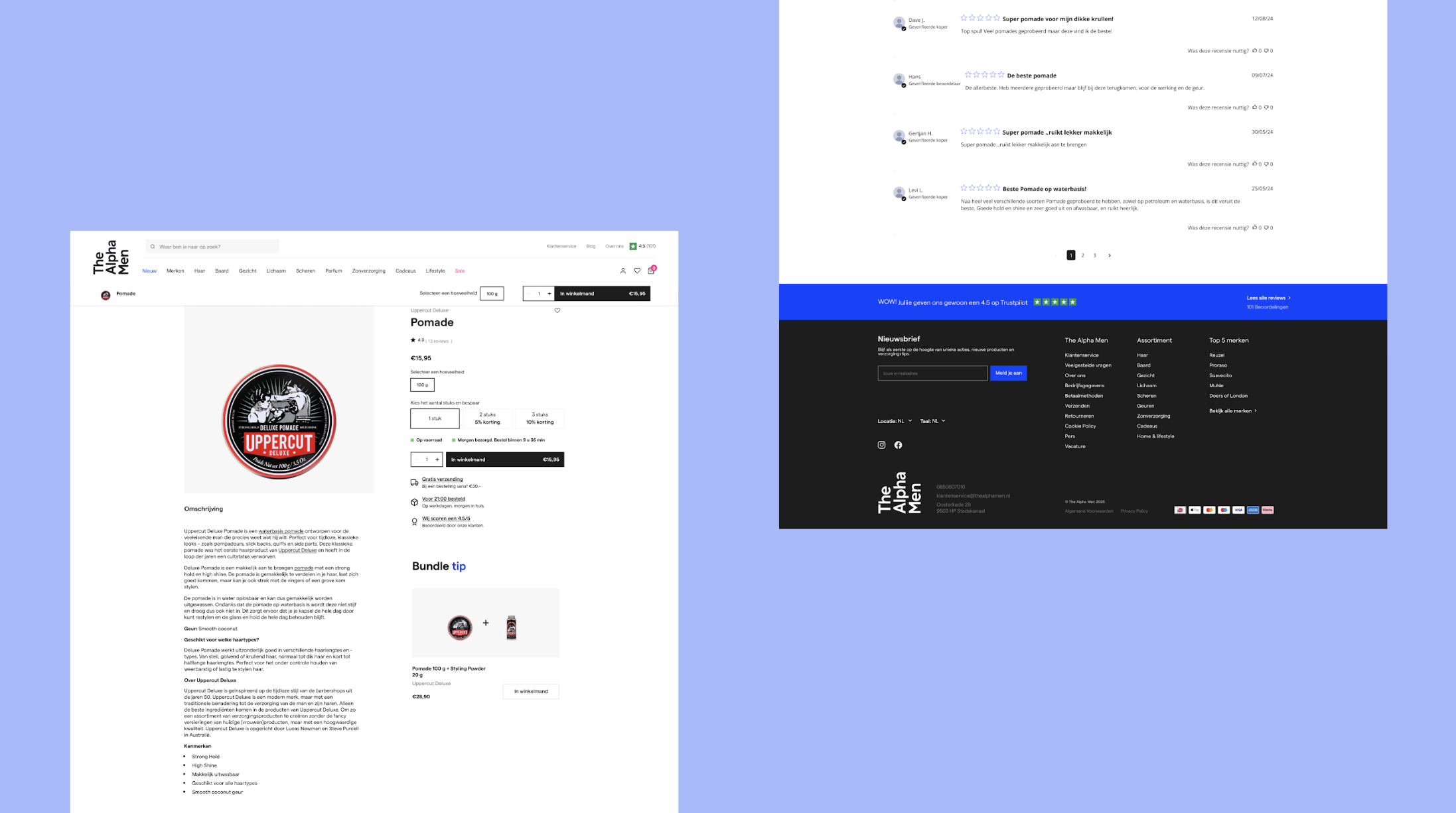 Visual van The Alpha Men webshop
